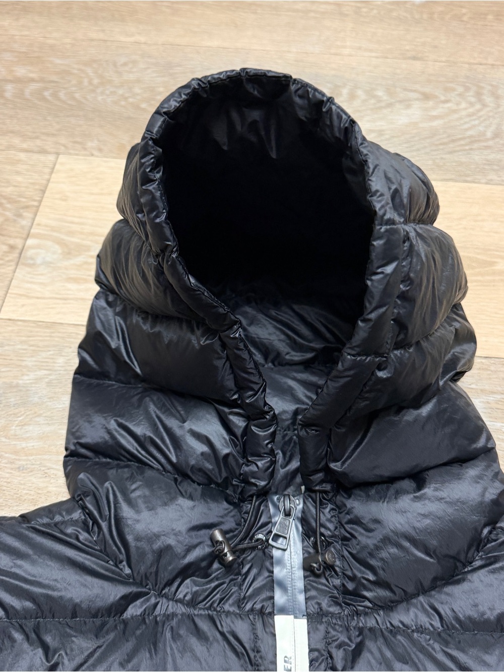 Moncler Men's Rook Giubbotto Black Hooded Padded Jacket Size 5 XL Down puffer - Picture 5 of 16